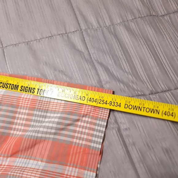 The Foundry Supply Co Shirt Mens 2XLT Orange Plaid Short Sleeve Button Up Casual - Picture 7 of 8